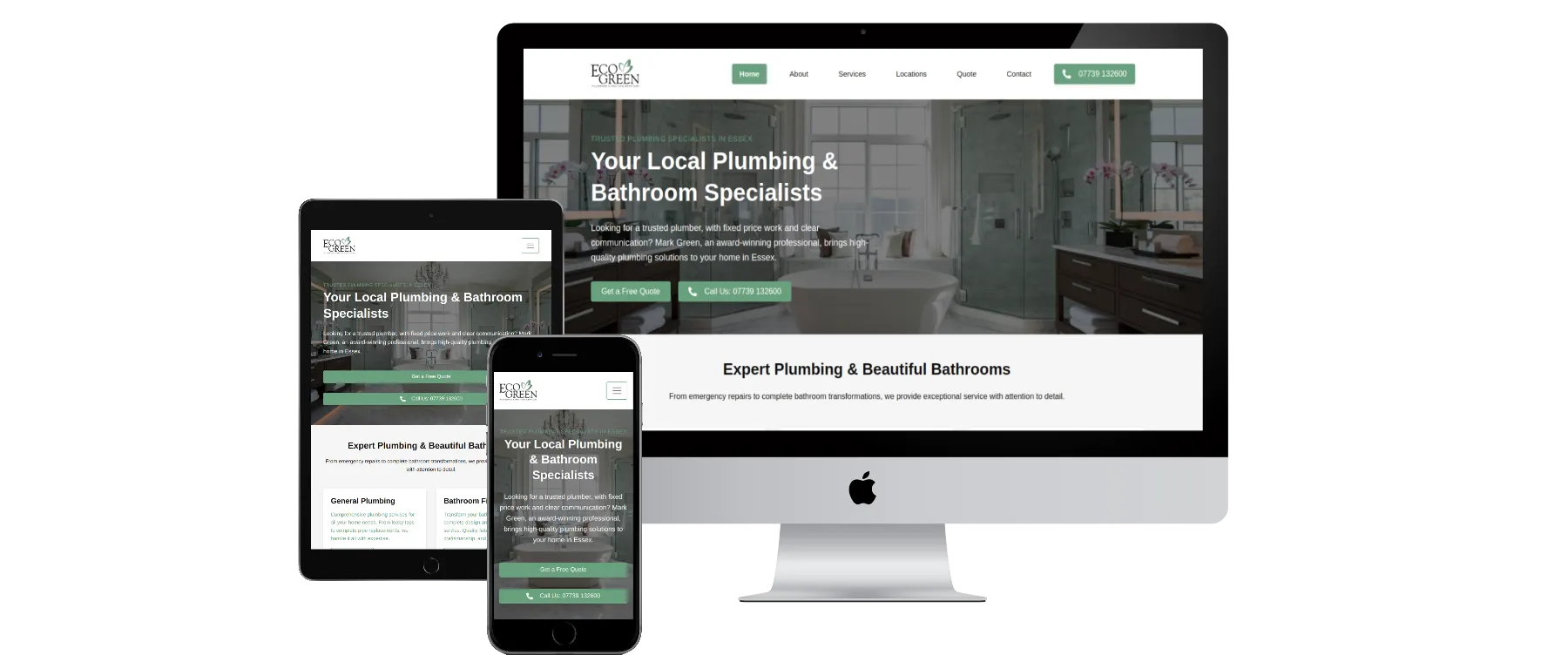 Ecogreen Plumbing Website - Pure HTML/CSS